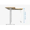 Equip Equip ERGO L-Form elekt. Schreibtischrahmen Sitz- Steh baltas