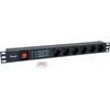 Equip Steckdosenleiste 19(1HE)6fach mit Schuko + Schalt Alu