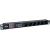 Equip Steckdosenleiste 19(1HE)6fach mit Schuko + Schalt Alu