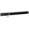 Equip Steckdosenleiste 19(1HE)7fach mit -Schutz + Schalt