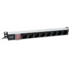 Equip Steckdosenleiste 19(1HE)8fach Schukon. 3.0m Alu Sch