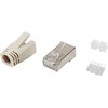 Equip 121182 laido jungtis RJ-45 Nerūdijančiojo plieno, Permatomas, Balta