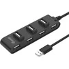 Equip 7 prievadų USB 2.0 šakotuvas, USB 2.0, USB 2.0, 480 Mbit/s, juodas, Kinija, CE, RoHS