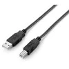 Kabelis USB Equip USB-A - USB-B 2 m Juodas (128864)