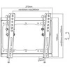 Laikiklis Equip Equip Wandhalterung 23"-43"/1TFT 35kg 1Gelenk Neigung sw