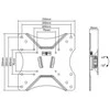 Equip Sienos laikiklis 650401 23 "- 42" '