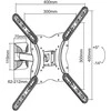 Equip Sienos laikiklis 650406 23 "- 55" '