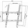 Laikiklis Equip Wandhalterung 32"-55"/1TFT neigbar 1Gelenk 35Kg sw retail