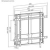 Equip Įrengti Laikiklis sieninis 60"-100"/1TFT 60-90kg 1Gelenk Up-Down sw