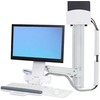 Laikiklis Ergotron Deutschland Ergotron 45-273-216 StyleView® Sėdėjimo-Stand Combo baltas, skirtas LCD iki 61cm 24 colių klaviatūrai maks. 13,2kg