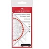 Faber-Castell FABER-CASTELL Geometrie-Dreieck klein mit Griff 14cm