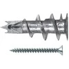 Fischer metaliniai gipskartonio kaiščiai GKM 12 (sidabrinis, 100 vnt, su varžtu)