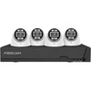 Foscam FN9108E-T4-2T Video-Überwachungssystem Weiß 4x 3K PoE Dome Kamera, 1x 8-Kanal NVR