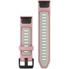 Garmin QuickFit 20mm Silikoninės laikrodžių apyrankės, Šviesiai rožinė/šviesiai pilka