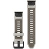 Garmin QuickFit 20mm Silikoninės laikrodžių apyrankės, Šviesiai pilka/tamsiai smiltainio spalva