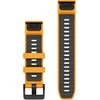 Garmin QuickFit 22mm Silikoninės laikrodžių apyrankės, Oranžinė/grafitas