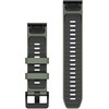 Garmin QuickFit 22mm Silikoninės laikrodžių apyrankės, tamsiai žalia/grafitas