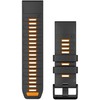 Garmin QuickFit® 26 Watch Bands, Graphite/Spark Oranžinis Silicone