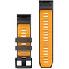 Garmin QuickFit® 26 Watch Bands, Graphite/Spark Oranžinis Silicone