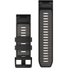 Garmin QuickFit 26mm Silikoninės laikrodžių apyrankės, Juoda/Pilka