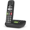 Gigaset E290A int. Didelio mygtuko belaidis telefonas su atsakikliu - juodas
