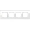 GIRA 021412 Rahmen 4f Glas baltas Esprit