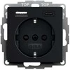 GIRA 2459005 SCHUKO SH USB-Spannungsvers. 2f Typ A/C System 55 Juodas m