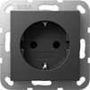 GIRA Steckdose SCHUKO 418828 System 55 anthra