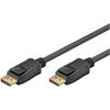 Juodas DisplayPort 1.4 laidas su fiksatoriais