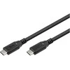 „Goobay“ | USB-C laidas, USB 3.2, 100 W, 10 Gbit/s, maitinimo šaltinis, 1 m, Juodas