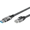 Kabelis USB Goobay USB-A - RJ-45 5 m Juodai-sidabrinė (70692)