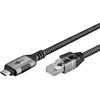 Kabelis USB Goobay USB-C - RJ-45 5 m Juodas (70752)
