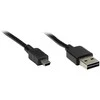 GoodConnections Anschlusskabel USB 2.0 EASY Stecker A an Mini B Stecker, juodas, 1m,