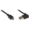 GoodConnections Anschlusskabel USB 2.0 EASY Stecker A an Mini B Stecker, gewinkelt, juodas, 5m,