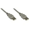 GoodConnections Anschlusskabel USB 2.0 Stecker A an Stecker A, grau, 0,5m,