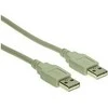 GoodConnections Anschlusskabel USB 2.0 Stecker A an Stecker A, grau, 1m,