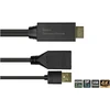 Good Connections Adapteris AV Alcasa Alcasa HDMI-AD22 kabelio adapteris 0,3 m HDMI Type A (Standartinis) DisplayPort Juodas