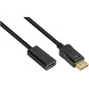 GoodConnections Geros jungtys Adapteris DisplayPort 1.4 ir HDMI 2.0b Buchse 20cm