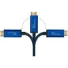 Alcasa Geros jungtys Geros jungtys Adapterkabel Smartflex USB-C zu HDMI 2.0b 4K UHD 60Hz 2m blau