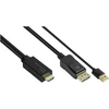 Alcasa Geros jungtys Geros jungtys Adapteriai HDMI 2.0b St ir DisplayPort 1.2 St 4K @ 60Hz 2m