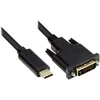 GoodConnections Good Connections USB-C DVI adapterio kabelis 24+1 2m juodas