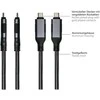 GoodConnections Good Connections Ethernet-Kabelis USB-C RJ45, anthrazit, 1,5m