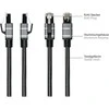 GoodConnections Good Connections Ethernet-Kabelis USB-C RJ45, anthrazit, 0,5m