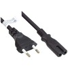 Good Connections Maitinimo kabelis Alcasa Alcasa P0370-S050 maitinimo kabelis juodas 5m maitinimo kištukas C tipo C7 panelis