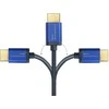 Kabelis Alcasa Alcasa 4521-SF020B HDMI kabelis 2m HDMI A tipo (standartinis) mėlynas