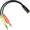 GoodConnections Good Connections 4-pol. 3,5mm Klinkenbu./ 2x 3-pol. Klinkenst. juodas 0,2m CTIA