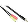 Good Connections Kabelis Alcasa Alcasa AD-HS03 kabelis audio 0,2 m 3.5mm 2 x 3.5mm Juodas