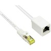 Good Connections RJ45 Patch cable extension withCat.7 RohCable and latch protection (RNS), S/FTP, PiMF, halogen free, 600MHz, OFC, baltas, 0,5m, Good Connections (8070VR- 005W)