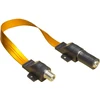 GoodConnections Alcasa S-1014Q koaksialinis kabelis 0,54 m SAT F tipo juodas, auksinis, permatomas