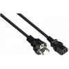 Nezatříděno Alcasa P0030-S050 Juodas maitinimo kabelis 5 m Maitinimo kištukas E+F C13 skydelis